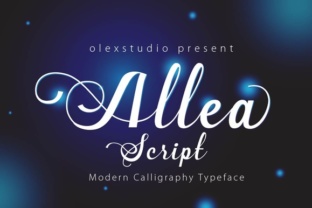Allea Script: A Modern Calligraphy Typeface for Web Design
