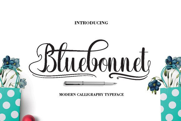 Bluebonnet: A Charming Script Font for Web Design