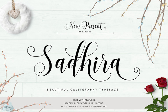 Elevate Your Brand with Sadhira Script Font