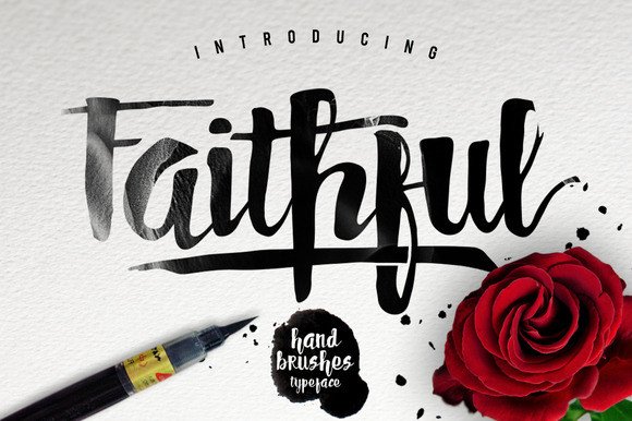 Exploring Faithful: A Versatile Brush Script Font for Creative Projects