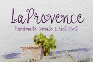 La Provence: A Hand-Drawn Calligraphy Script for Editorial Elegance