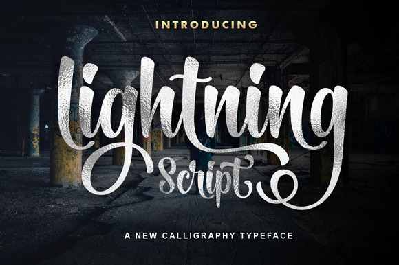 Lightning Script Font for Web Design