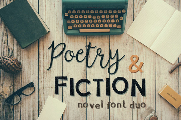 Poetry Fiction Font: Creative Type for Handmade Products